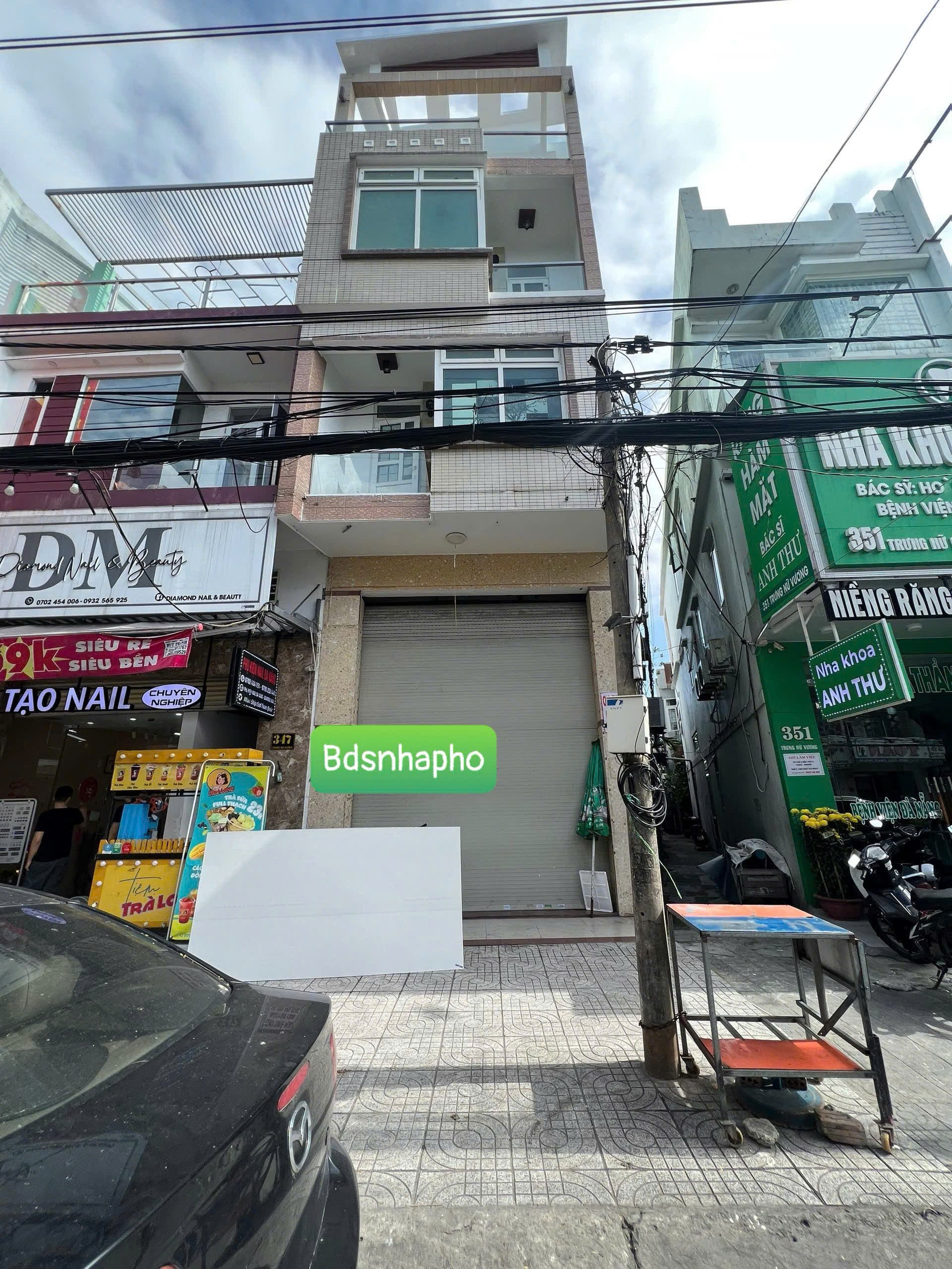 Nhà nguyên căn 3 tầng 1 lửng trống suốt 60m2 tại Trưng Nữ Vương, phù hợp ở và kinh doanh