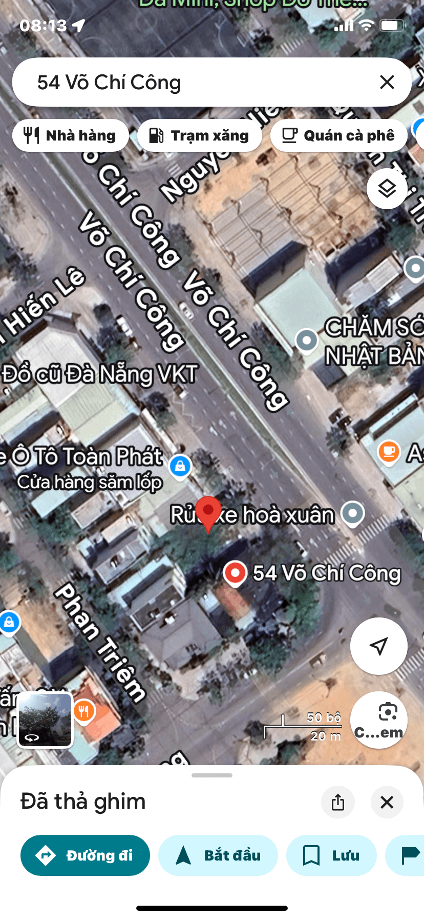 Lô đất 240m² bên cạnh 54 Võ Chí Công, phù hợp thuê lâu dài