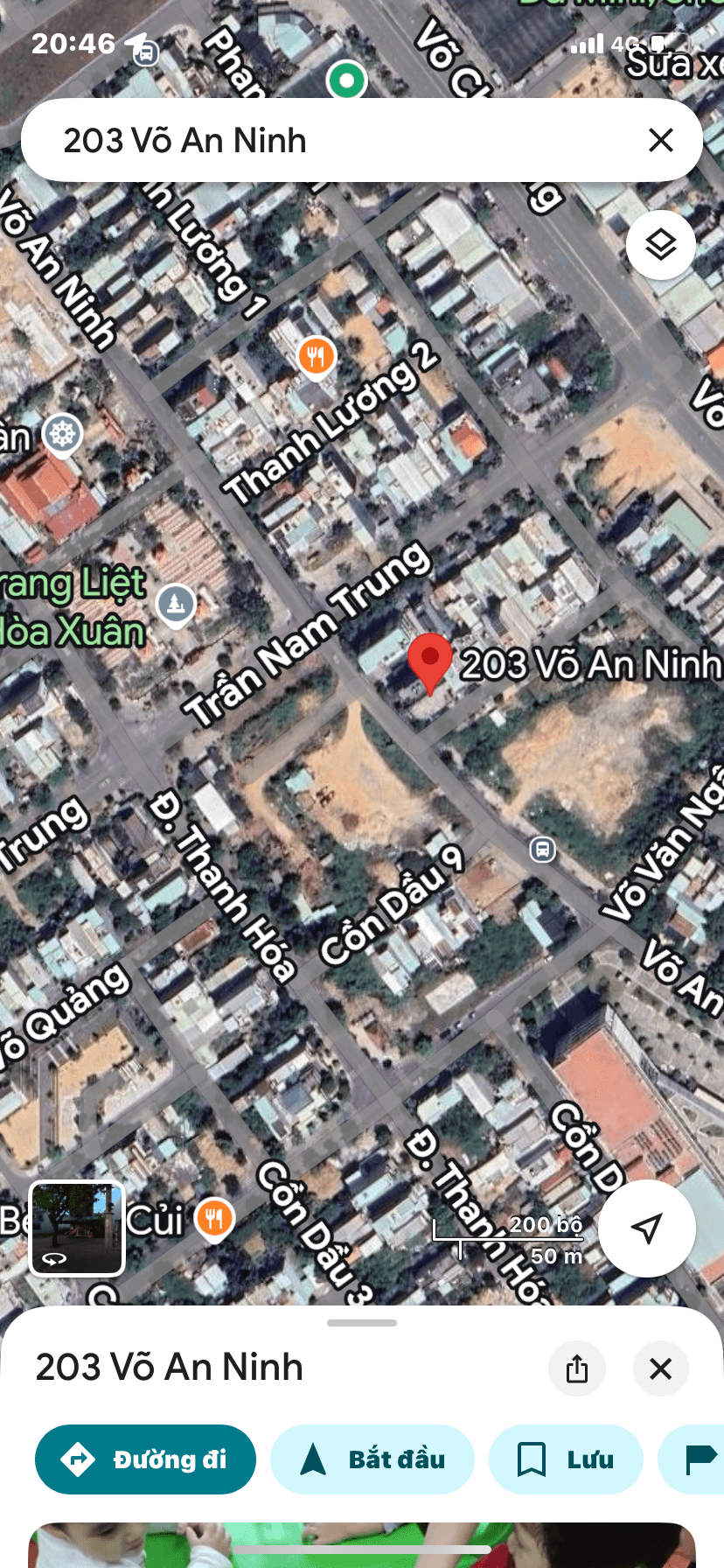 Mặt bằng tầng 1 lô góc 156m2 tại Võ An Ninh, Cẩm Lệ, phù hợp kinh doanh và văn phòng