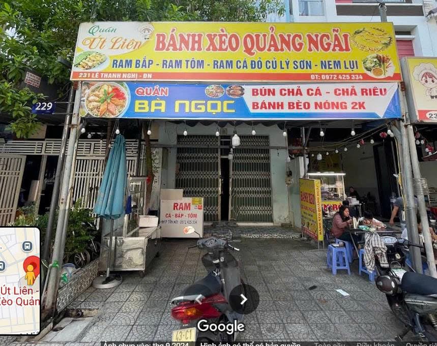 Mặt bằng kinh doanh phố ẩm thực Lê Thanh Nghị, trung tâm quận Hải Châu