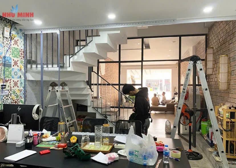 Nhà cấp 4 mới xây 90m2 tại Nguyễn Hữu Thọ, Cẩm Lệ, lối đi chung