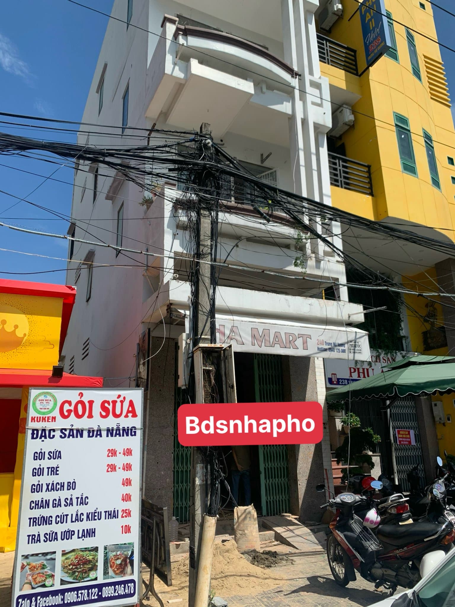 Nhà nguyên căn 3 tầng ngã tư Trưng Nữ Vương với Núi Thành, diện tích 50m2