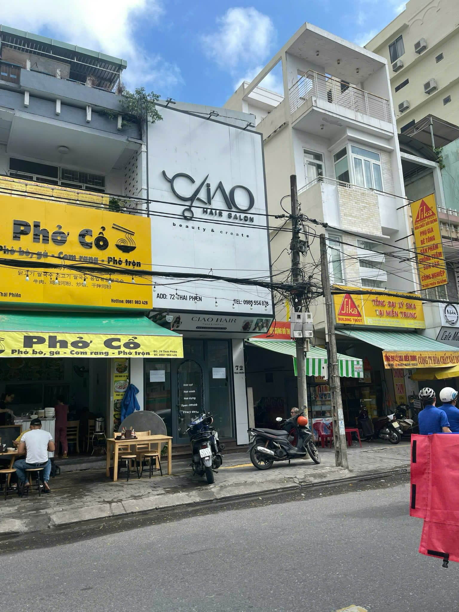 Nhà 2 tầng rưỡi mặt tiền Thái Phiên, diện tích 76,5m², phù hợp kinh doanh đa ngành