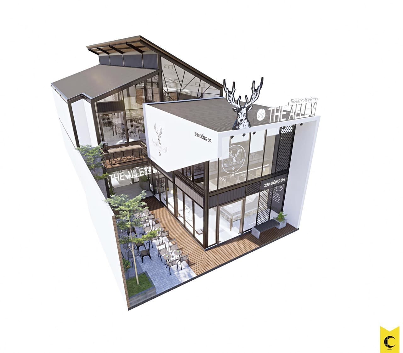 Nhà sân vườn cho thuê tại Đống Đa, diện tích sử dụng 430m2, phù hợp kinh doanh