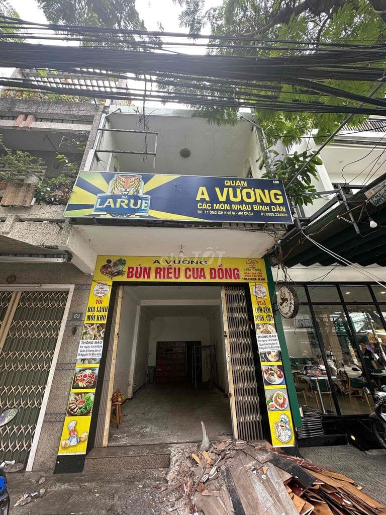 Nhà 2 tầng mặt tiền đường Ông Ích Khiêm, diện tích sử dụng 125m2, phù hợp kinh doanh
