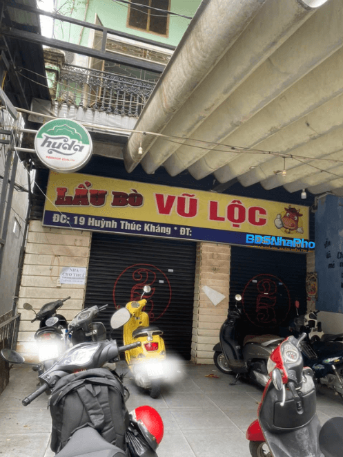 Mặt bằng kinh doanh diện tích 56m² tại Huỳnh Thúc Kháng, mới sửa chữa