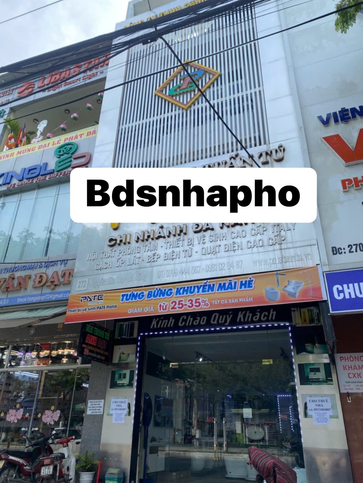 Nhà nguyên nguyễn hữu thọ căn 3 tầng diện tích 140m2 trống suốt, có 4 phòng ngủ, phù hợp kinh doanh