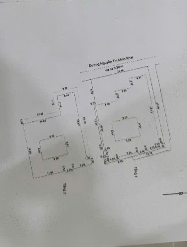 Nhà 3 tầng Nguyễn Thị Minh Khai diện tích 1300m2, đất 675m2, phù hợp kinh doanh - Ảnh 2