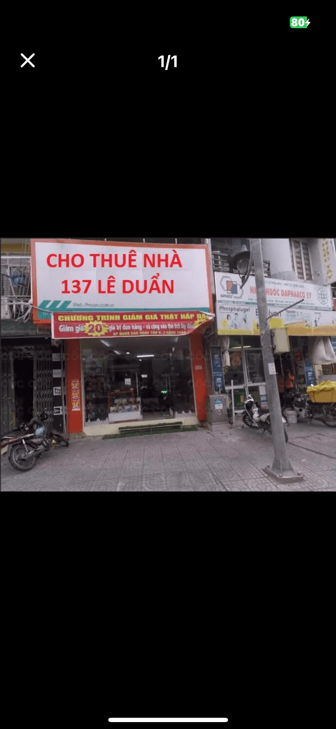 Nhà 2 tầng 137 lê duẩn cho thuê ngang 4m